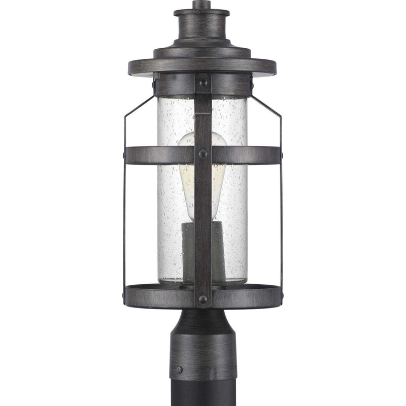 Progress Lighting P540031-103 One Light Post Lantern, Antique Pewter