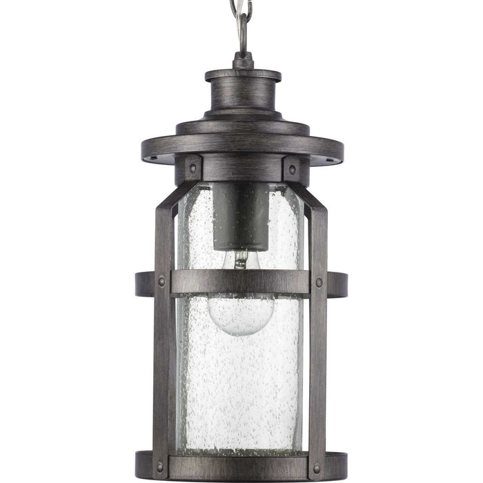 Progress Lighting P550031-103 One Light Hanging Lantern, Antique Pewter