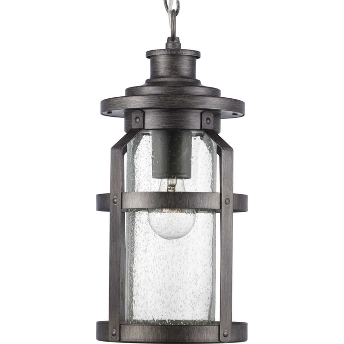 Progress Lighting P550031-103 One Light Hanging Lantern, Antique Pewter