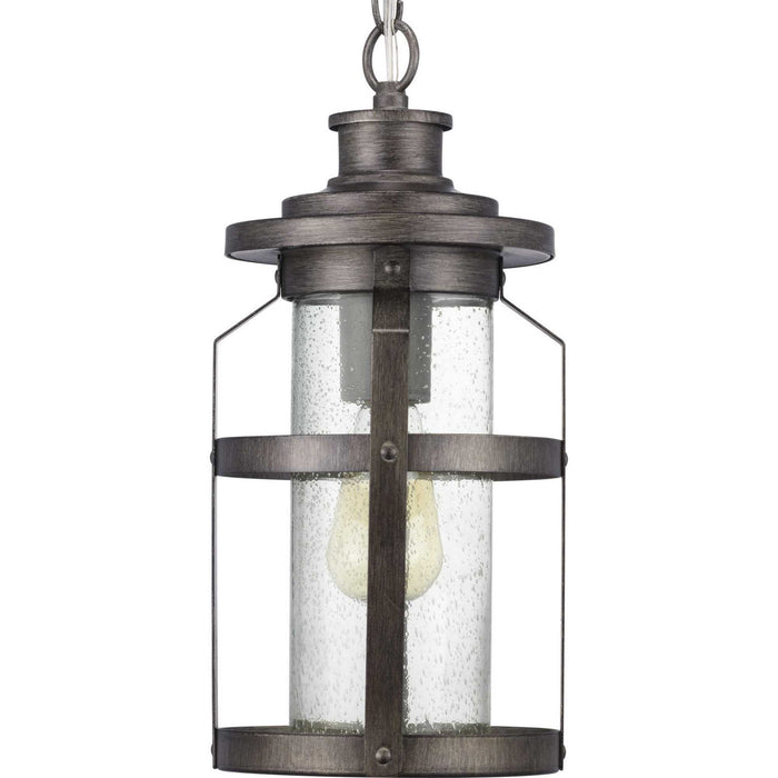 Progress Lighting P550031-103 One Light Hanging Lantern, Antique Pewter