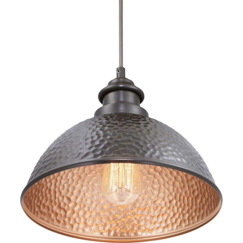 Progress Lighting P550032-020 One Light Hanging Lantern, Antique Bronze