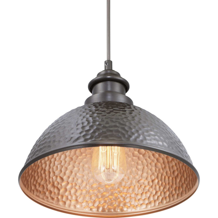 Progress Lighting P550032-020 One Light Hanging Lantern, Antique Bronze