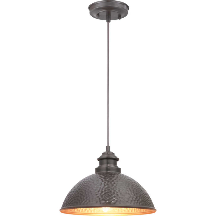 Progress Lighting P550032-020 One Light Hanging Lantern, Antique Bronze