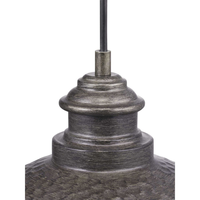 Progress Lighting P550032-103 One Light Hanging Lantern, Antique Pewter