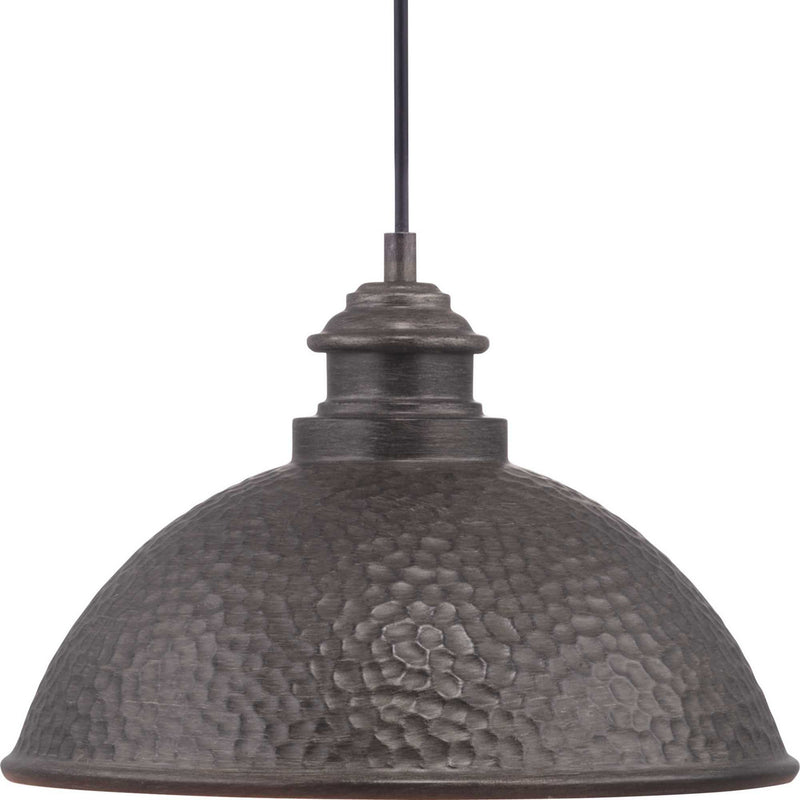 Progress Lighting P550032-103 One Light Hanging Lantern, Antique Pewter