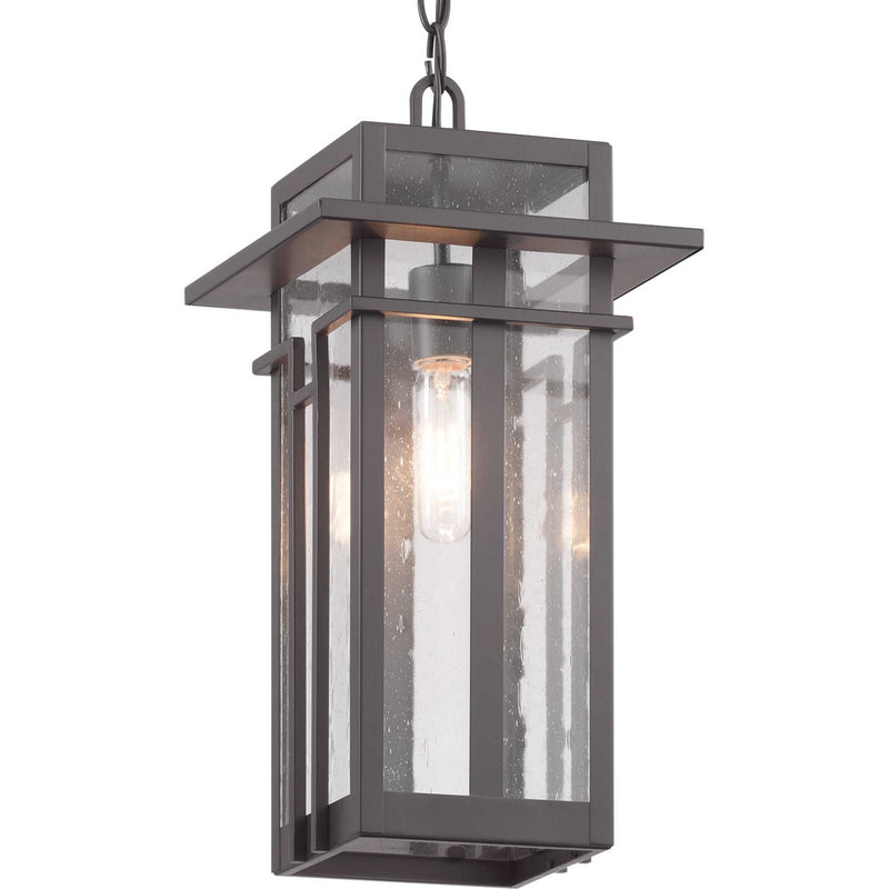 Progress Lighting P550039-020 One Light Hanging Lantern, Antique Bronze