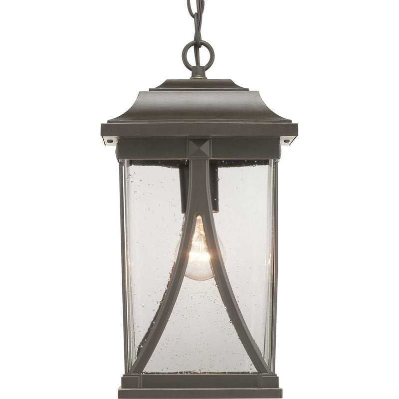 Progress Lighting P550040-020 One Light Hanging Lantern, Antique Bronze