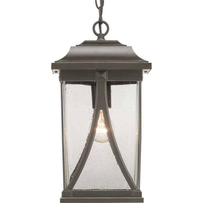 Progress Lighting P550040-020 One Light Hanging Lantern, Antique Bronze