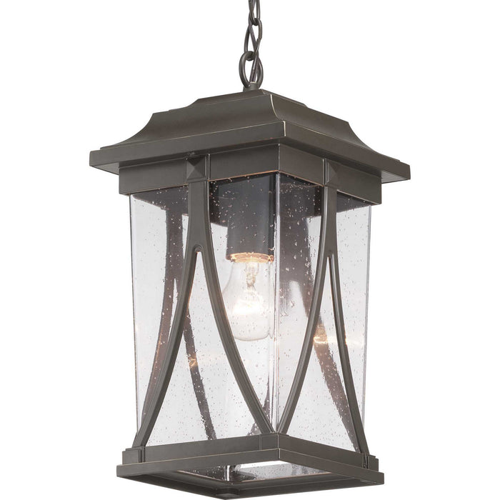 Progress Lighting P550040-020 One Light Hanging Lantern, Antique Bronze