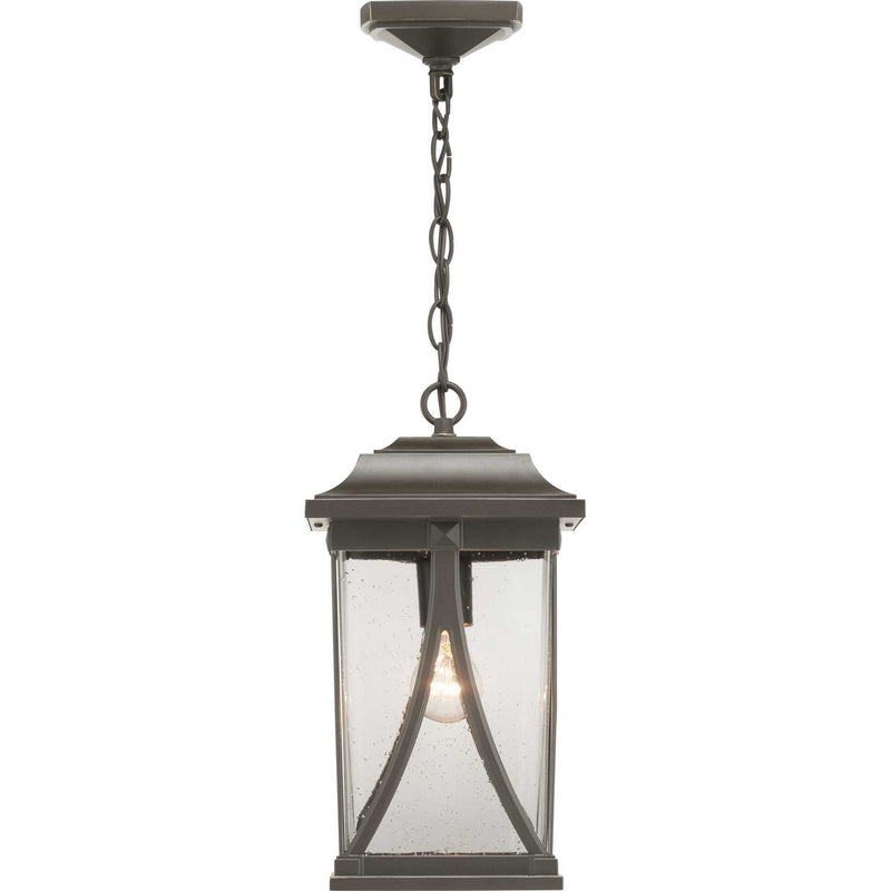 Progress Lighting P550040-020 One Light Hanging Lantern, Antique Bronze
