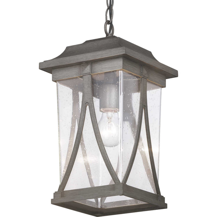Progress Lighting P550040-103 One Light Hanging Lantern, Antique Pewter