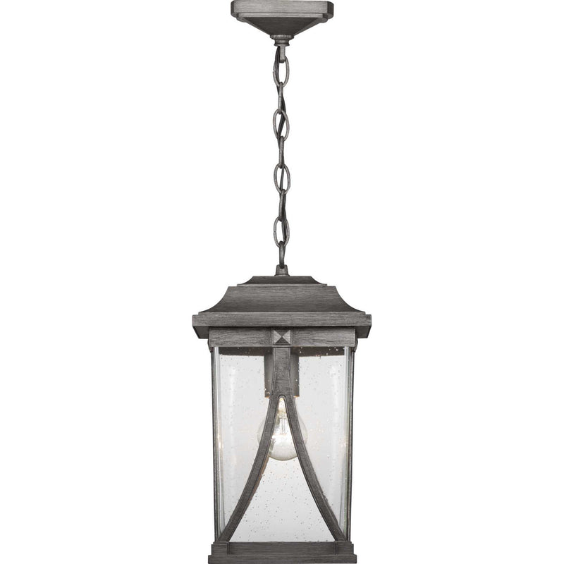 Progress Lighting P550040-103 One Light Hanging Lantern, Antique Pewter