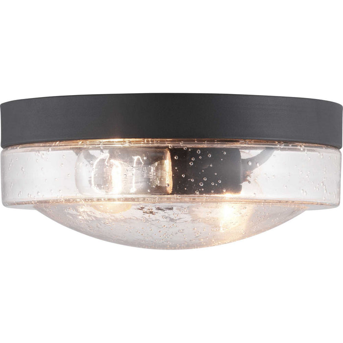Progress Lighting P550042-031 Two Light Flush Mount, Black