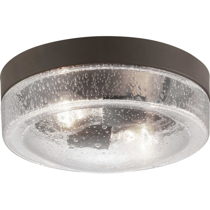 Progress Lighting P550042-129 Two Light Flush Mount, Architectural Bronze