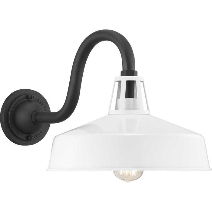 Progress Lighting P560091-030 One Light Wall Lantern, White