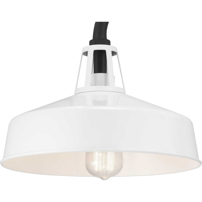 Progress Lighting P560091-030 One Light Wall Lantern, White