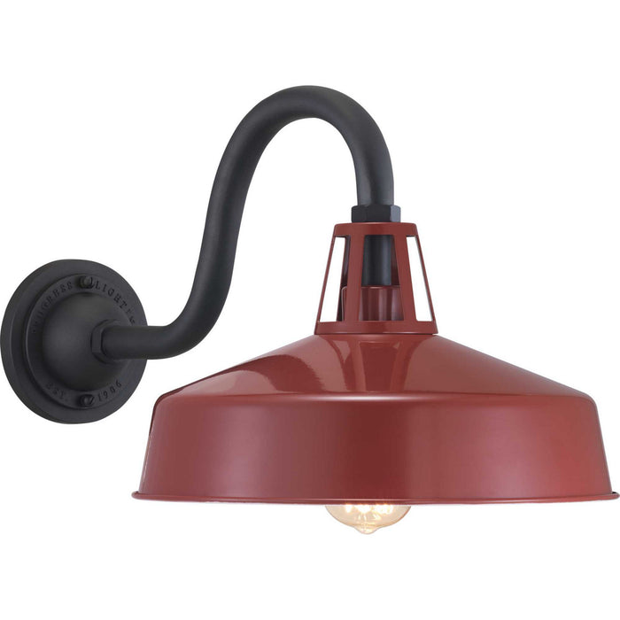Progress Lighting P560091-039 One Light Wall Lantern, Red