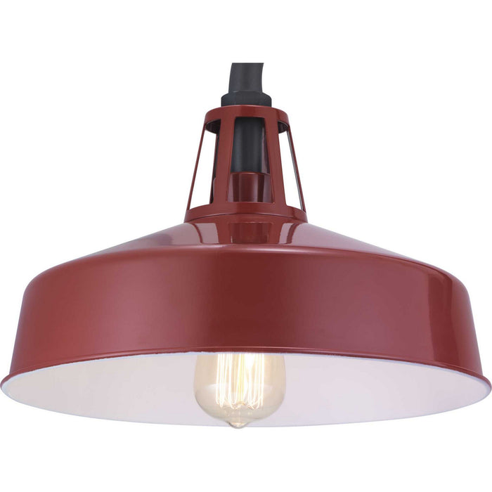 Progress Lighting P560091-039 One Light Wall Lantern, Red