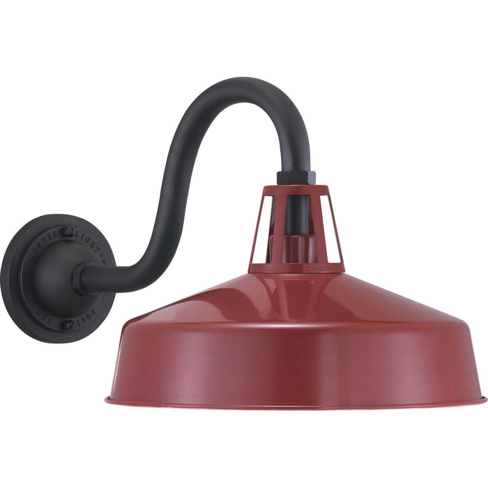 Progress Lighting P560091-039 One Light Wall Lantern, Red