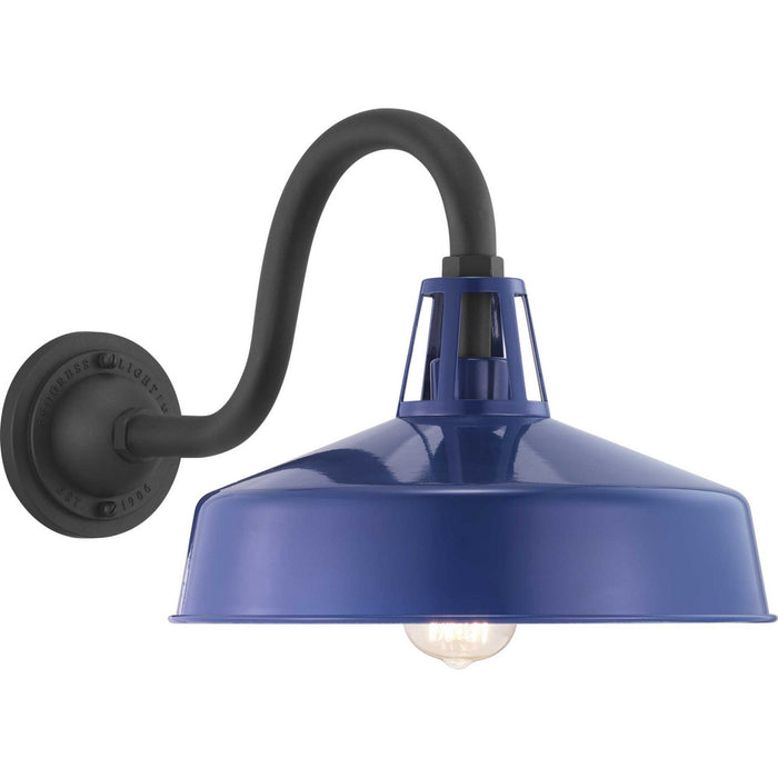 Progress Lighting P560091-091 One Light Wall Lantern, Navy