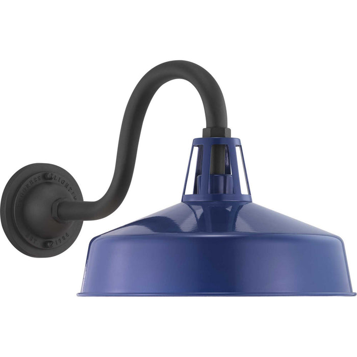 Progress Lighting P560091-091 One Light Wall Lantern, Navy