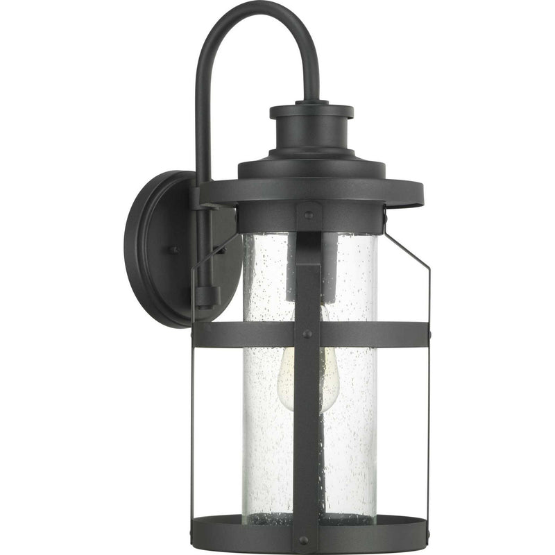 Progress Lighting P560096-031 One Light Wall Lantern, Black