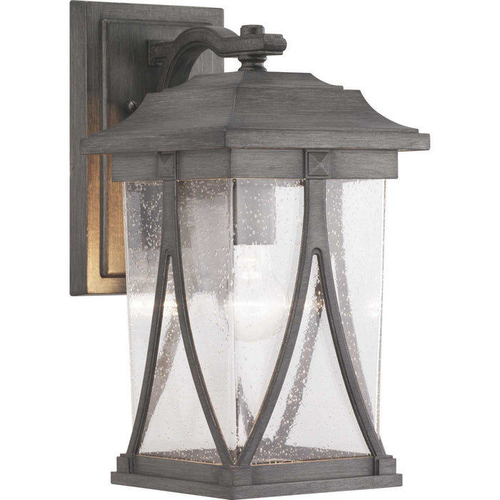 Progress Lighting P560114-103 One Light Wall Lantern, Antique Pewter