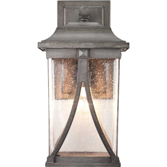 Progress Lighting P560115-103 One Light Wall Lantern, Antique Pewter