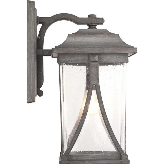 Progress Lighting P560115-103 One Light Wall Lantern, Antique Pewter