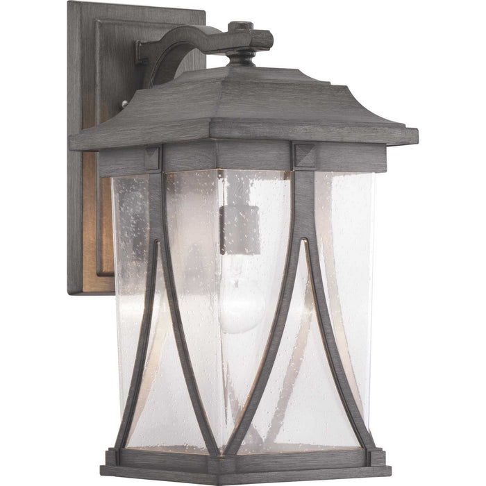 Progress Lighting P560115-103 One Light Wall Lantern, Antique Pewter