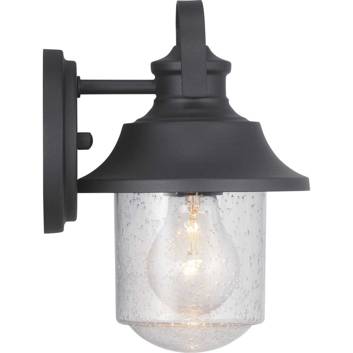 Progress Lighting P560119-031 One Light Wall Lantern, Black