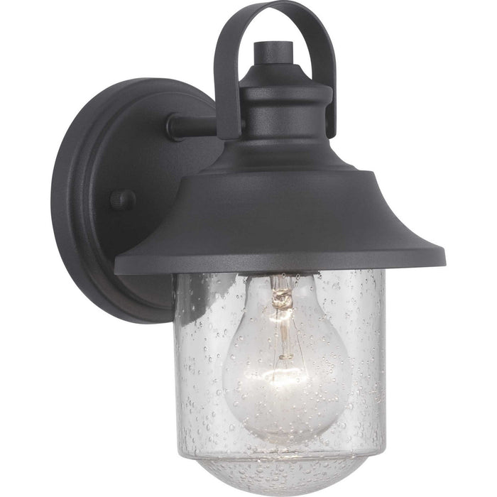 Progress Lighting P560119-031 One Light Wall Lantern, Black
