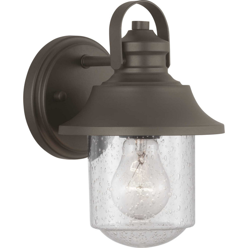 Progress Lighting P560119-129 One Light Wall Lantern, Architectural Bronze