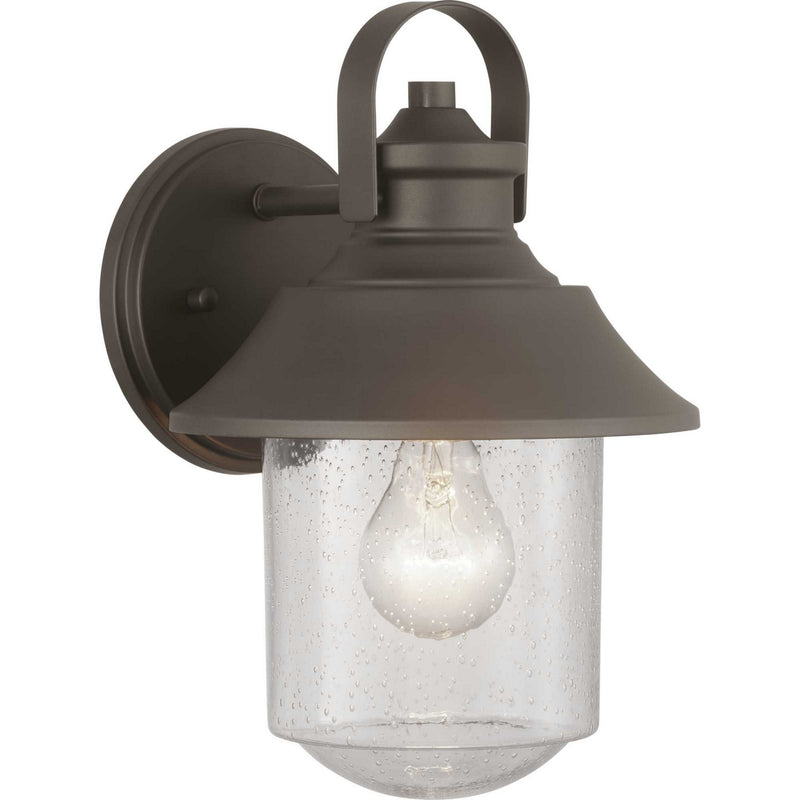 Progress Lighting P560120-129 One Light Wall Lantern, Architectural Bronze