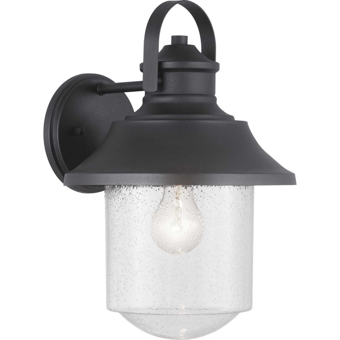 Progress Lighting P560121-031 One Light Wall Lantern, Black
