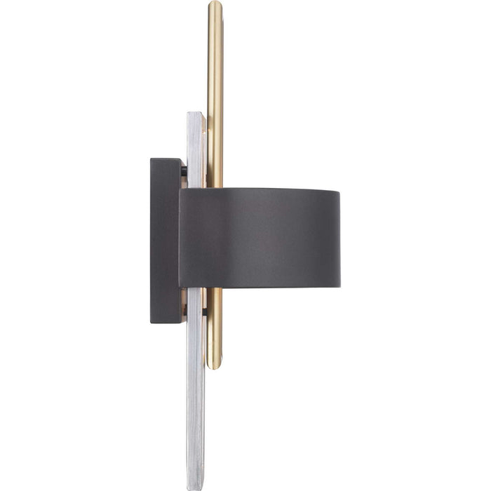 Progress Lighting P710057-031 Two Light Wall Sconce, Black