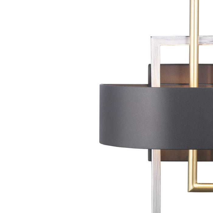 Progress Lighting P710057-031 Two Light Wall Sconce, Black