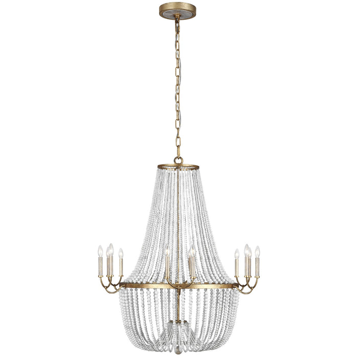 Generation Lighting F3281/12ADB 12 Light Chandelier, Antique Gild