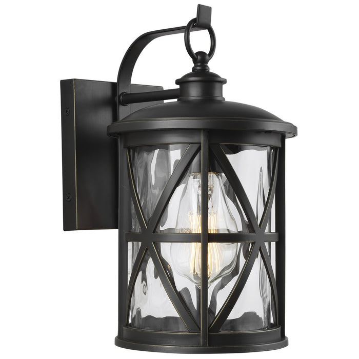Generation Lighting OL15200ANBZ One Light Outdoor Wall Lantern, Antique Bronze