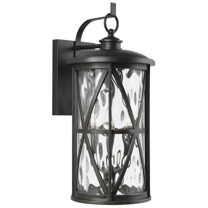 Generation Lighting OL15203ANBZ Three Light Outdoor Wall Lantern, Antique Bronze