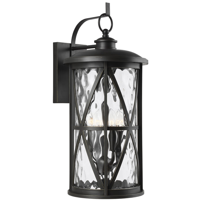 Generation Lighting OL15204ANBZ Four Light Outdoor Wall Lantern, Antique Bronze