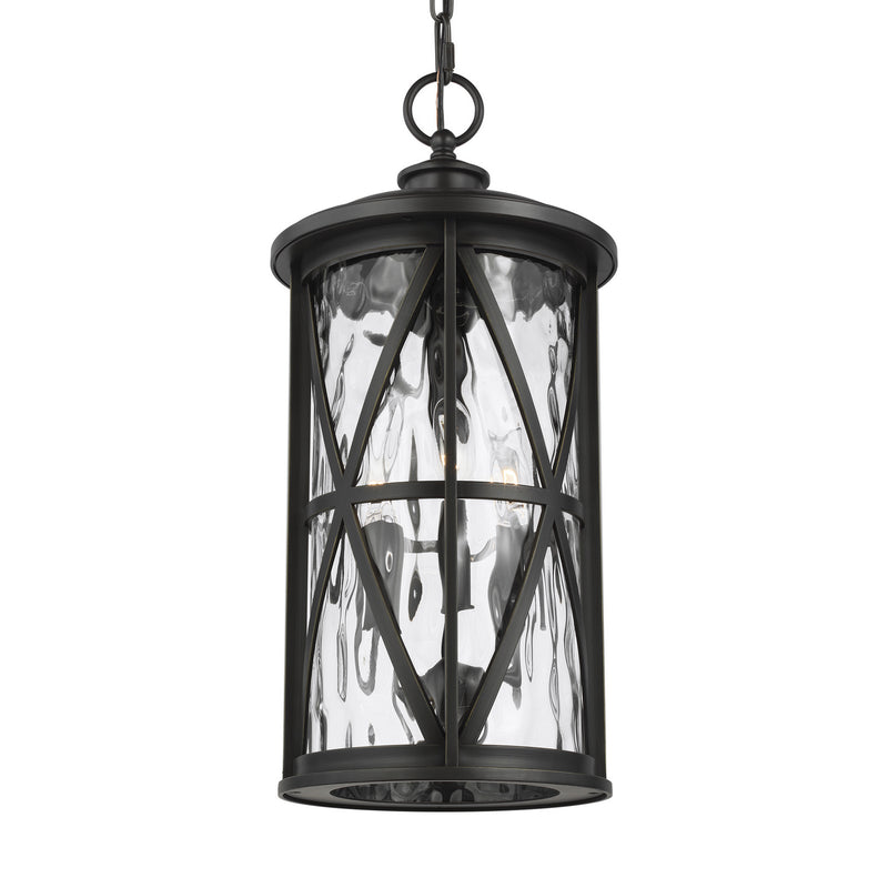 Generation Lighting OL15209ANBZ Three Light Outdoor Pendant, Antique Bronze