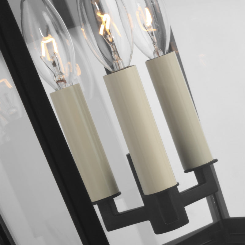 Visual Comfort Studio OL15402TXB Three Light Lantern, Textured Black