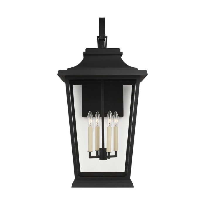 Visual Comfort Studio OL15404TXB Four Light Lantern, Textured Black