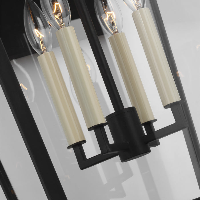 Visual Comfort Studio OL15404TXB Four Light Lantern, Textured Black
