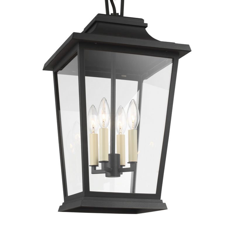 Visual Comfort Studio OL15409TXB Four Light Lantern, Textured Black