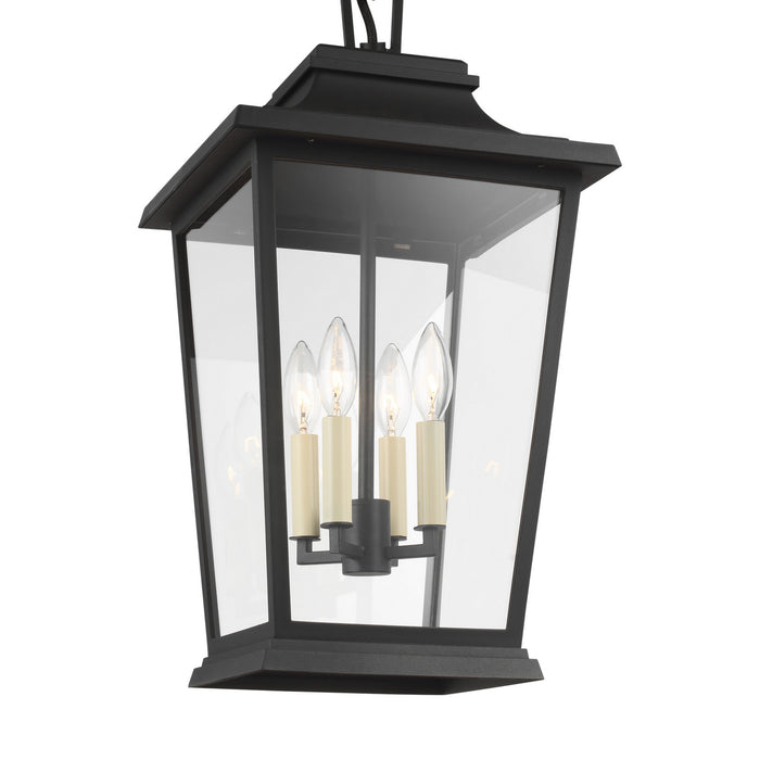 Visual Comfort Studio OL15409TXB Four Light Lantern, Textured Black