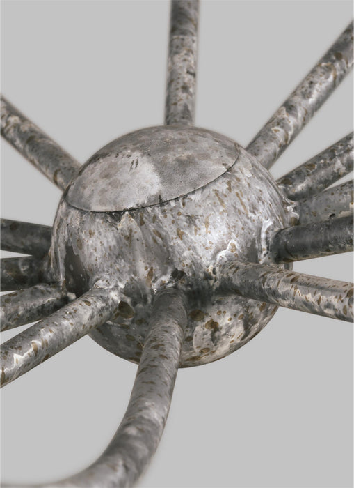 Visual Comfort Studio CC11212WGV 12 Light Chandelier, Weathered Galvanized