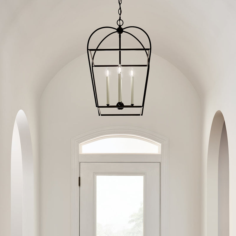 Visual Comfort Studio CC1094SMS Four Light Lantern, Smith Steel (Display - Final Sale)