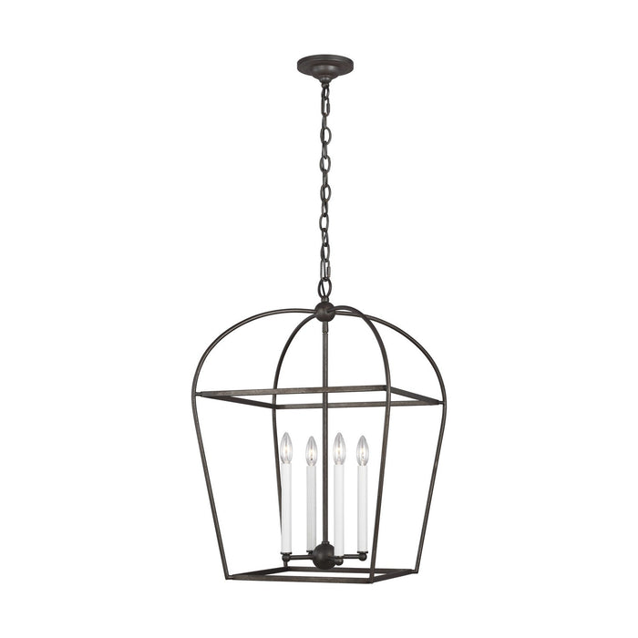 Visual Comfort Studio CC1094SMS Four Light Lantern, Smith Steel (Display - Final Sale)